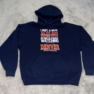 Denver Broncos FUNNY FOOTBALL Scream Mile High Thunder hooded hoodie sweatshirt
